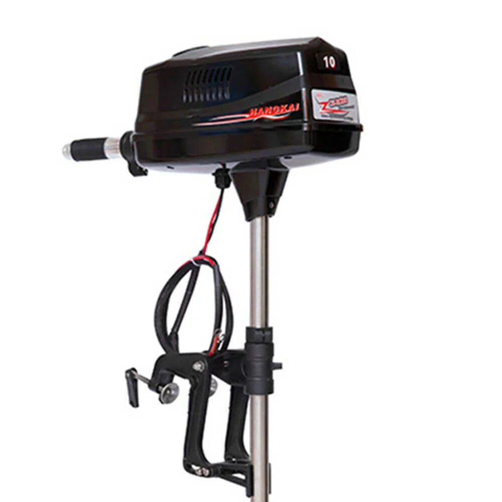 Wuzstar 60V 10HP Electric Outboard Motor Brushless Fishing Watercraft Engine w/Propel 2.2KW