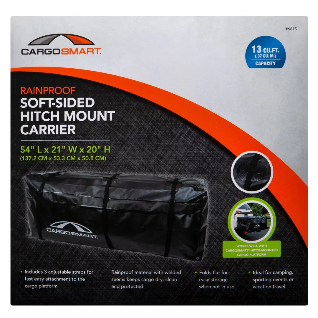 CargoSmart 6615 Waterproof Automotive Hitch Mount Cargo Bag, 13 Cubic ft, Black