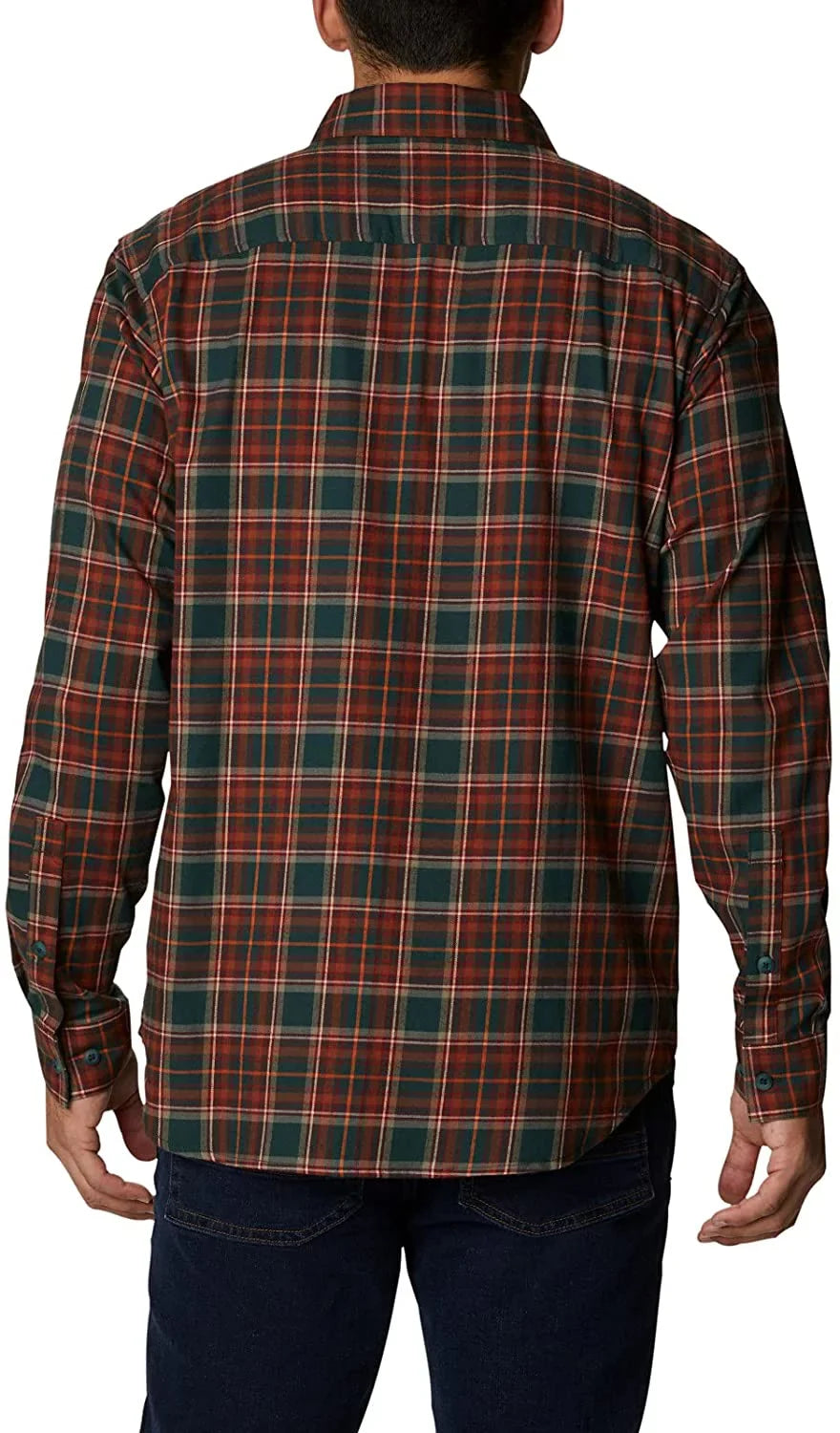 Columbia Mens Vapor Ridge III Long Sleeve Shirt Spruce Cs Tartan X-Large