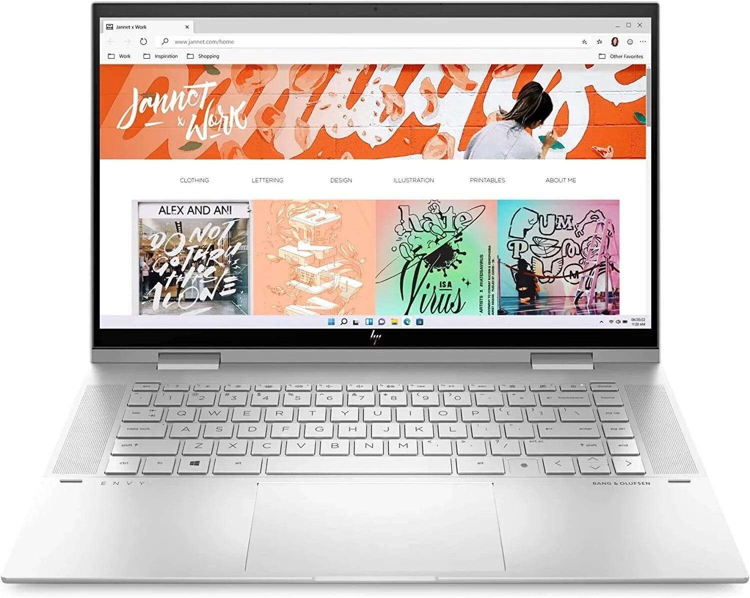 Gently Used HP Envy x360 Convertible 15-inch Laptop, Intel Core i7-1260P Intel Iris Xe Graphics, 16 GB RAM, 1 TB SSD, (15-es2026nr, Natural Silver Aluminum)