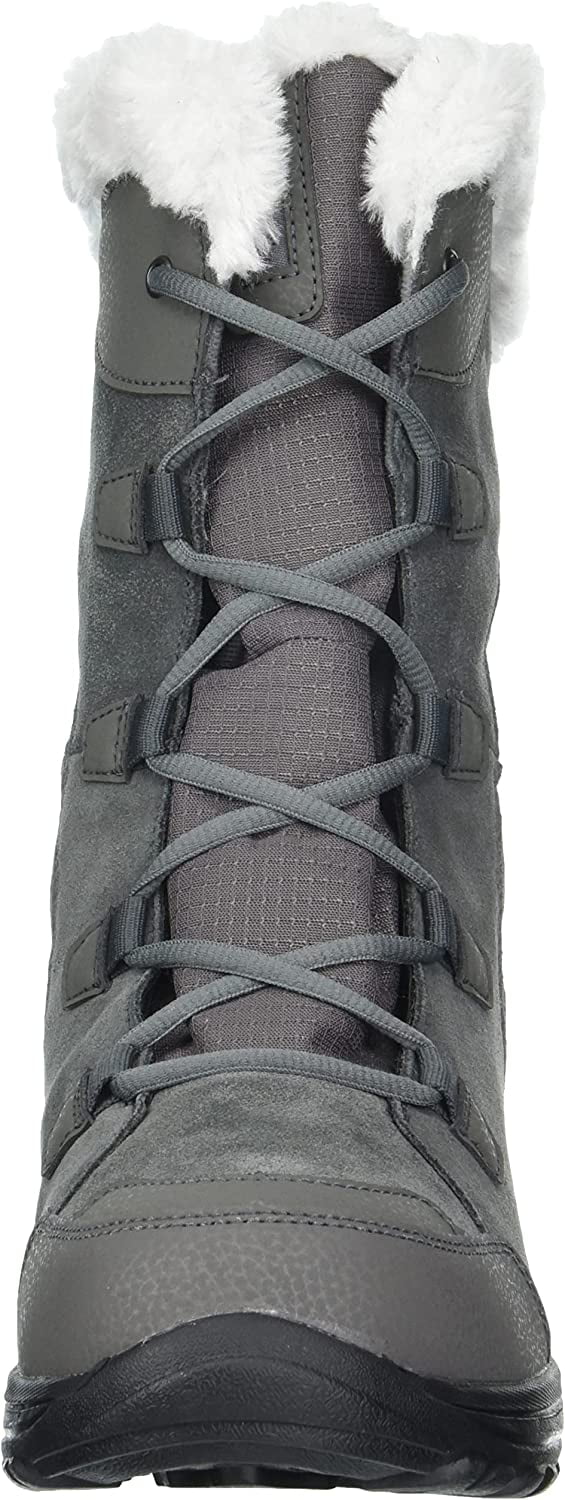 Columbia Womens Ice Maiden II Snow Boot 9 Wide Shale/Dark Raspberry