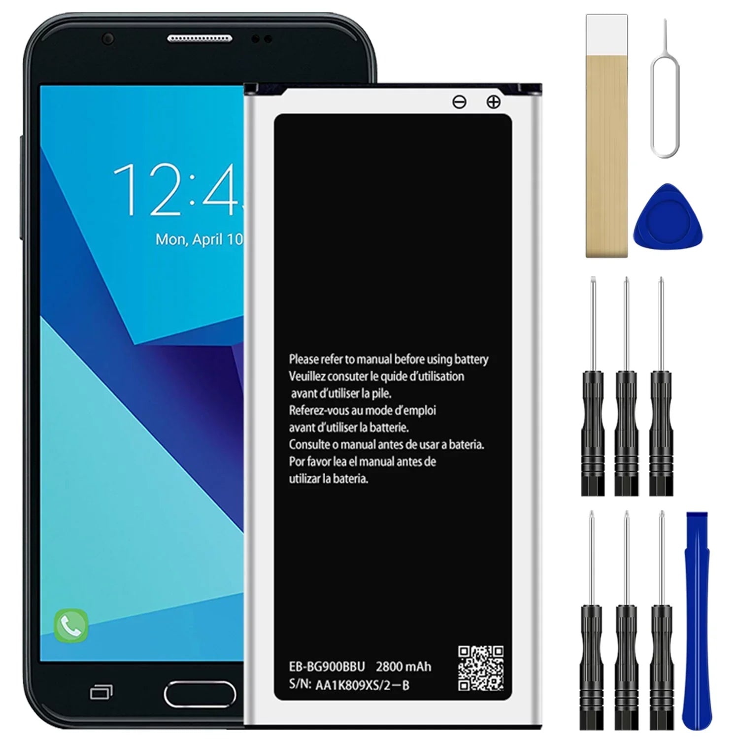 Replacement Battery EB-BG900BBU EB-BG900BBC For Sprint Samsung Galxy S5 G900P SM-G900P Tool