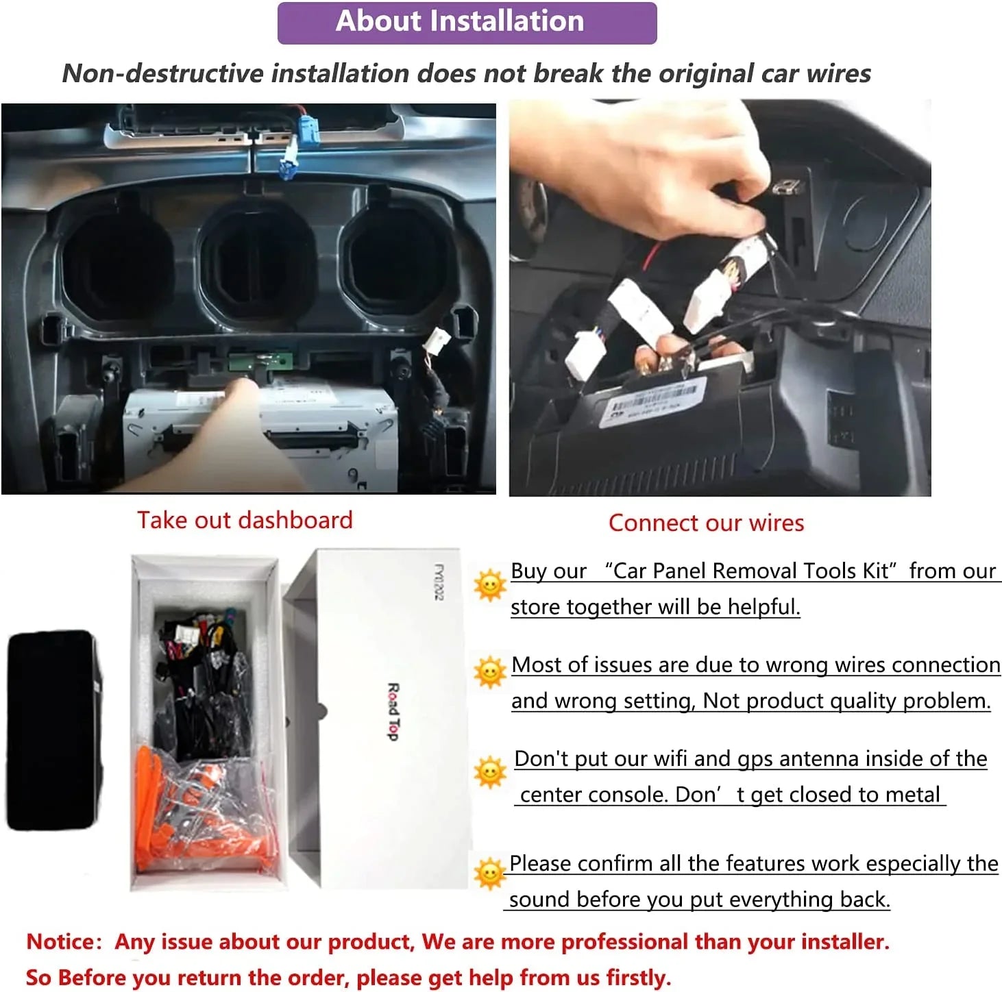Road Top Android 13 Car Stereo 10.25" 8GB+256GB Car Touch Screen for Mercedes Benz GLA CLA A Class X156 C117 2016-2018 NTG 5.0, Support Wireless Apple Carplay Android Auto Navigation Camera