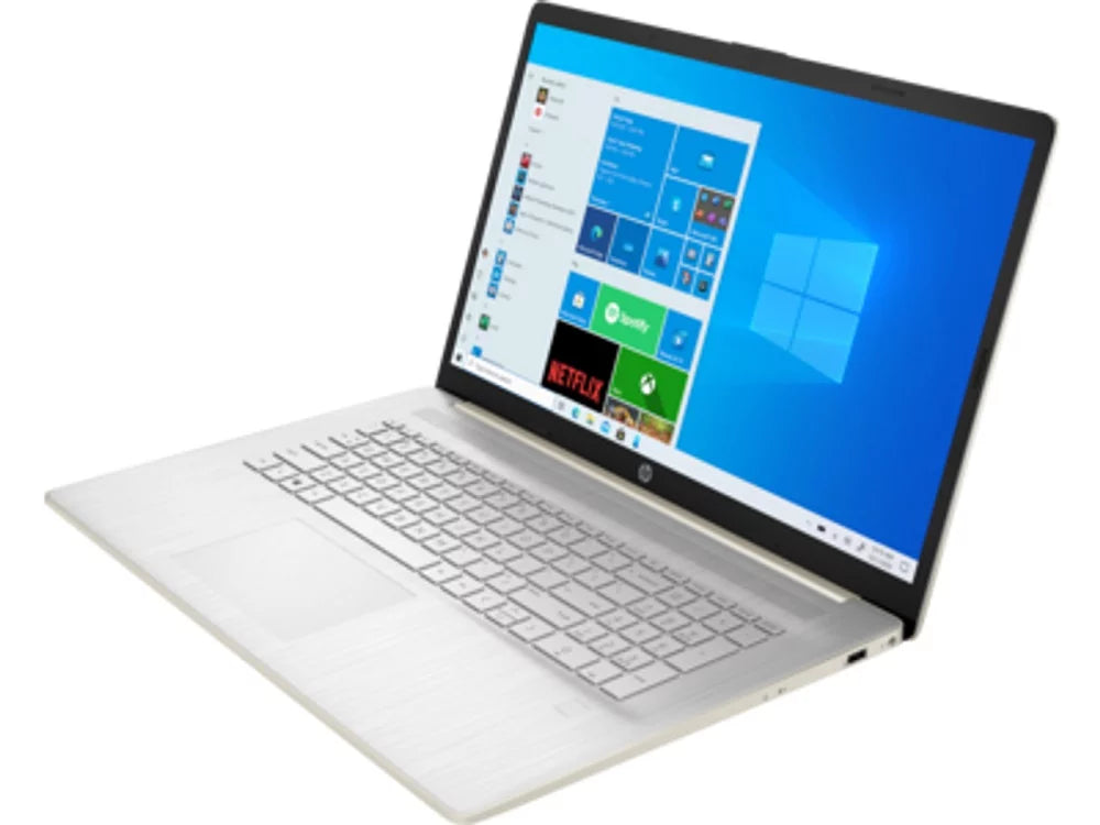 Restored HP 17CN0102DSREF 17.3" 1600x900 HD+ Intel Pentium Gold 7505 DualCore Processor 12GB RAM 256GB SSD Intel UHD Graphics Windows 11 Home Laptop Pale Gold (Refurbished)