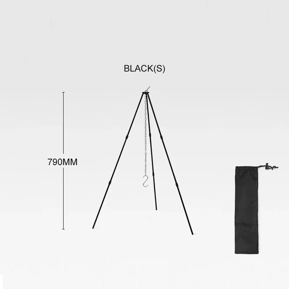 Dazzduo Tripod,Outdoor Campfire Bonfire Bonfire Portable Alloy Stand Picnic BBQ Portable Alloy Pot Pot Stand Picnic Campfire Bonfire Portable Alloy Pot Stand