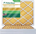 Filterbuy 18x24x2 MERV 11 Pleated HVAC AC Furnace Air Filters (3-Pack)