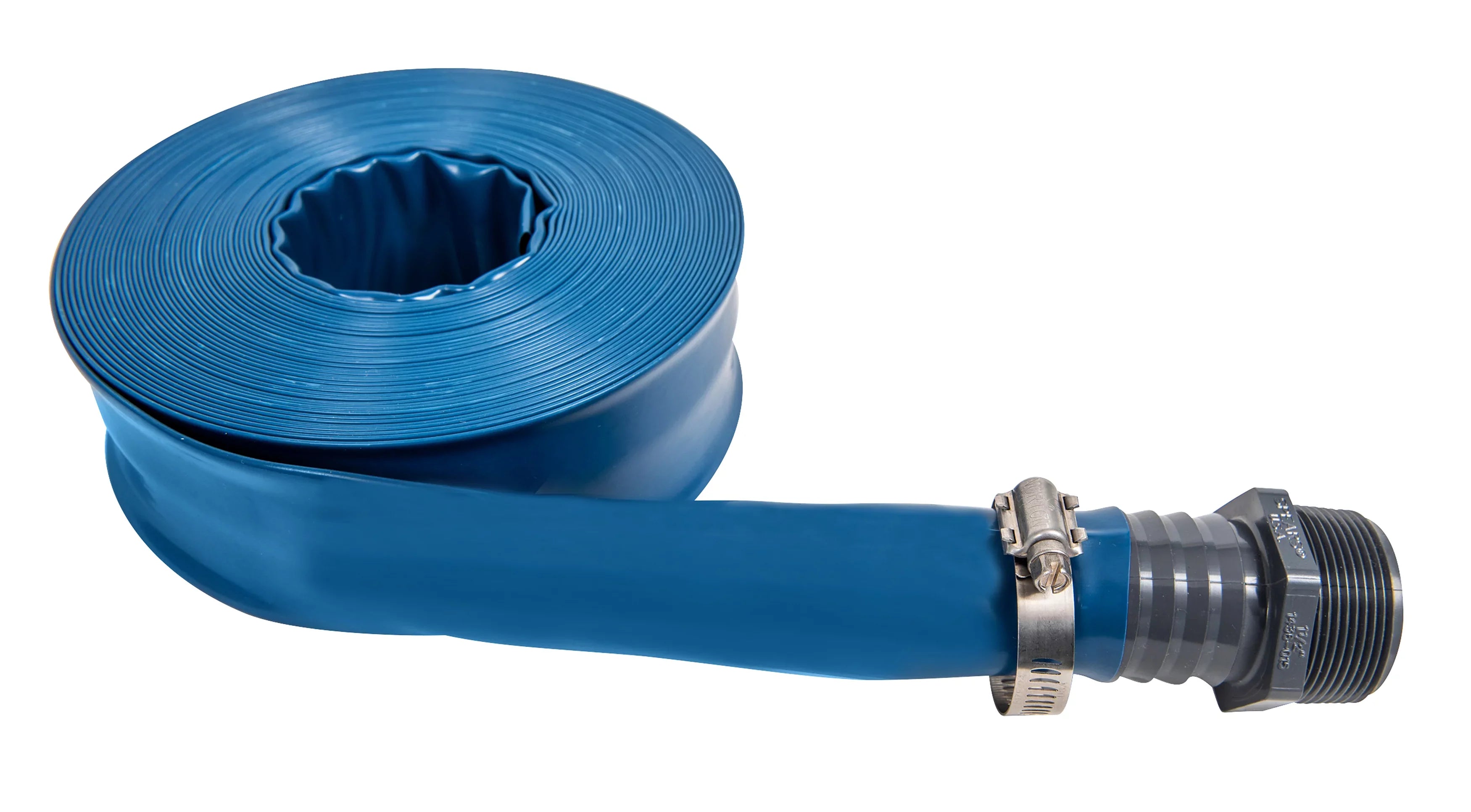 Heavy Duty Deluxe 1.5'' Backwash Discharge Hose for Swimming Pools - 100ft long