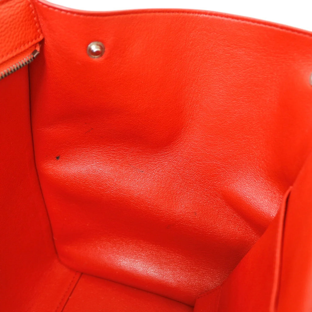 Pre-Owned Celine Trapeze Handbag Leather Orange Women's CELINE (Fair)