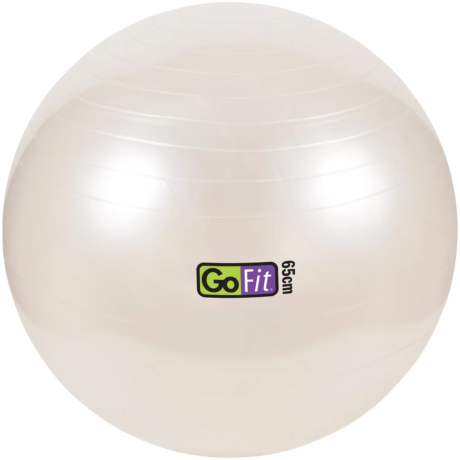 GoFit GF-65 Ball Exercise Ball with Pump (65 cm; White) and Omron HBF-514C Full-Body Composition Monitor Black Bathroom Scale