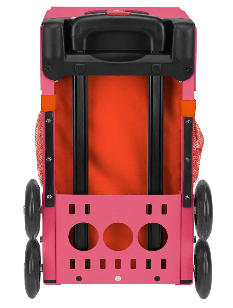 Zuca 18" Sport Bag - Persimmon with Black/Pink Seat Protection (Pink Frame)