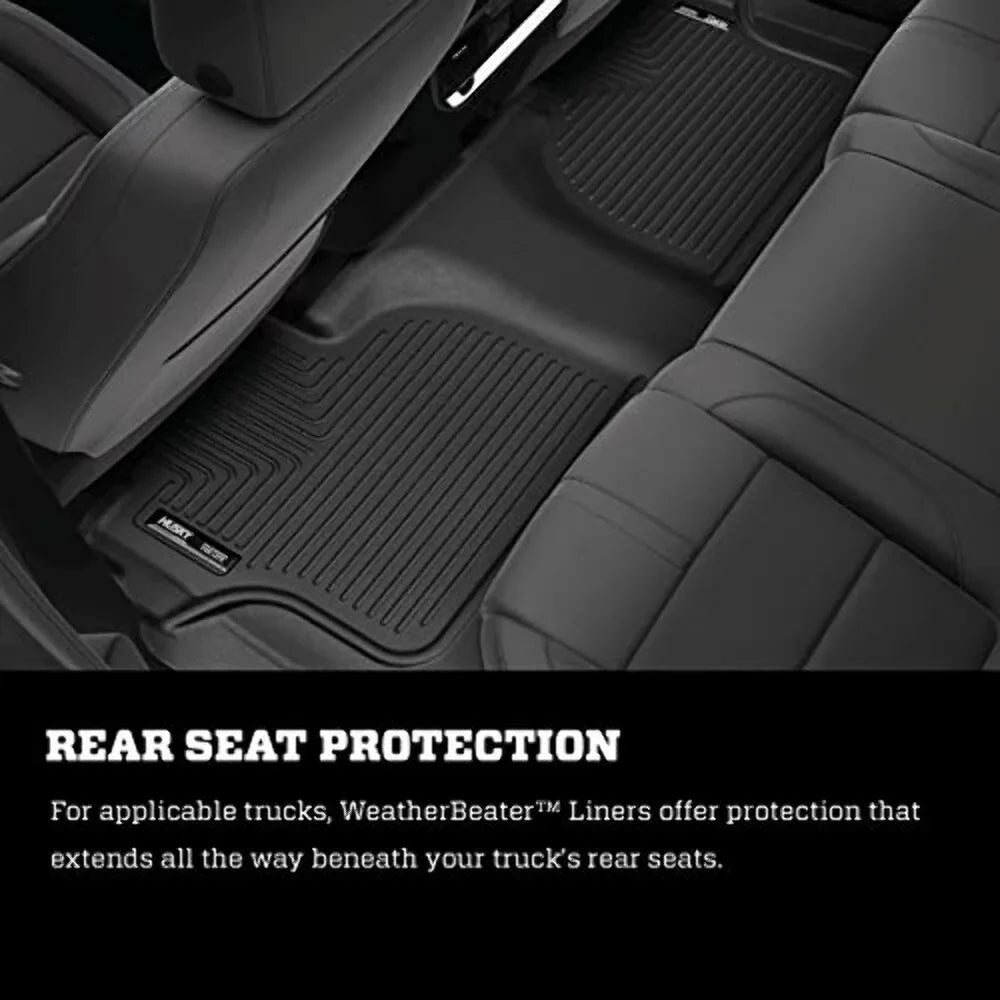 Husky by RealTruck 2nd Seat Floor Liner Fitting with 17-19 Pacifica Matching with select: 2017-2021 Chrysler Pacifica Touring L, 2020-2021 Chrysler Voyager