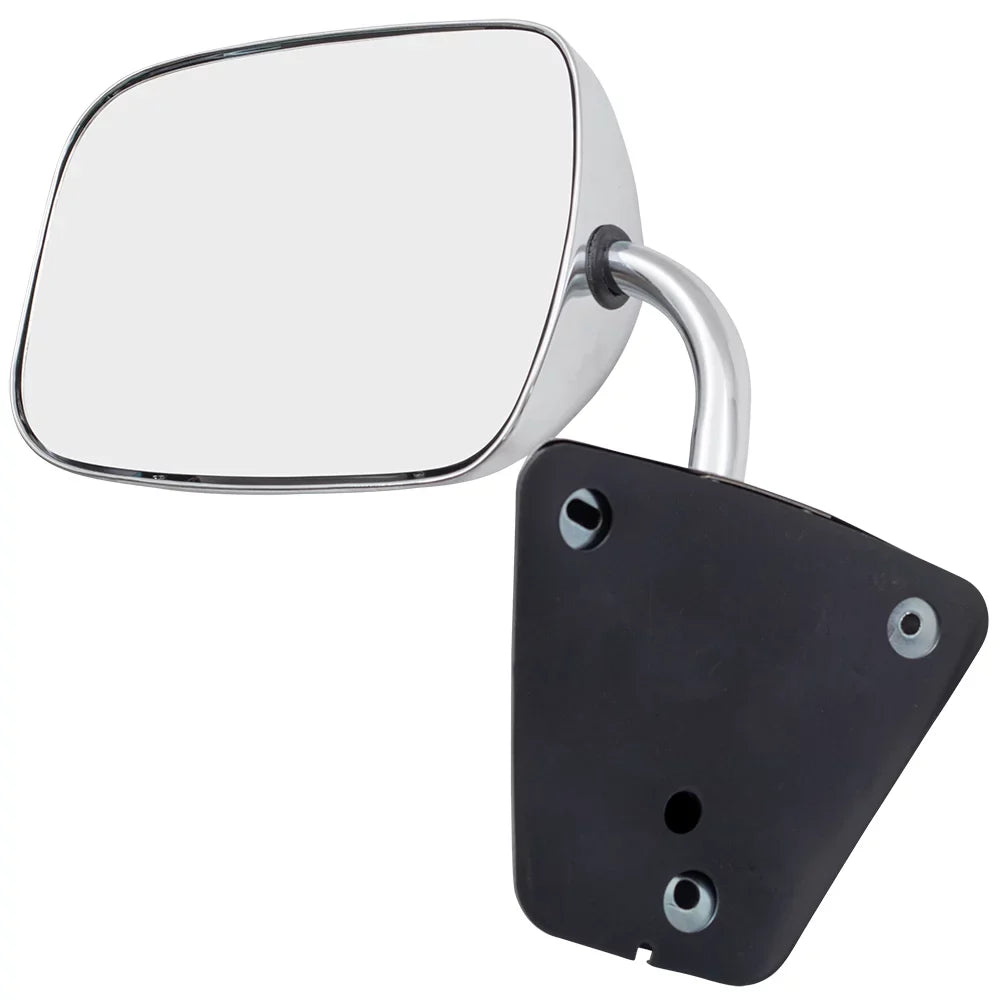 Brock Replacement Manual Side Door Stainless Steel Low Mount Mirror Suitable with 1973-1991 C/K/R/V Pickup Truck SUV 996220