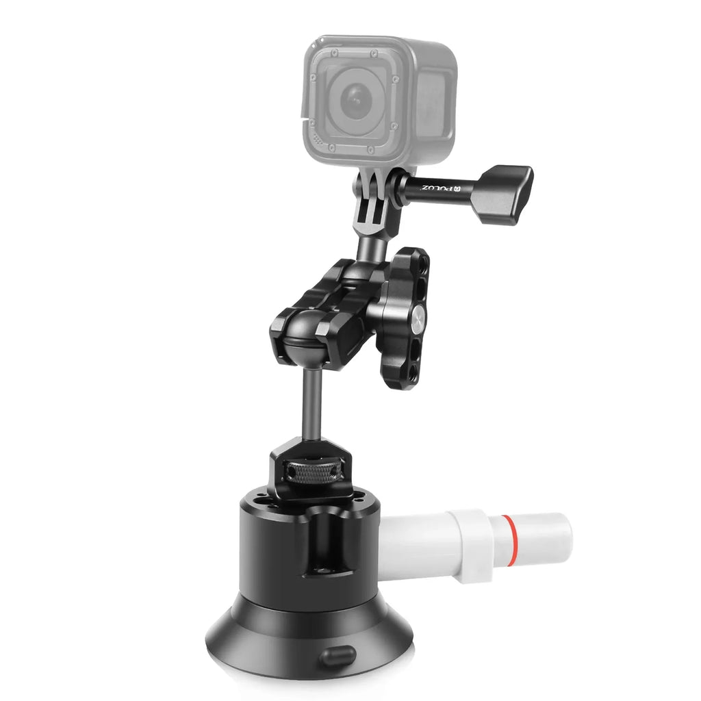 Anself Suction Cup Mount for Camera, Car Bracket Dual 360° Ballheads Replacement, Matching with 11/10/9/8, Osmo 3/2