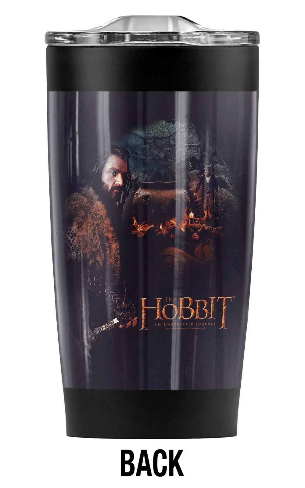 The Hobbit/Thorin Cauldron Stainless Steel Tumbler 20 oz Coffee Travel Mug/Cup, Vacuum Insulated & Double Wall with Leakproof Sliding Lid | Excellent for Hot Drinks and Cold Beverages