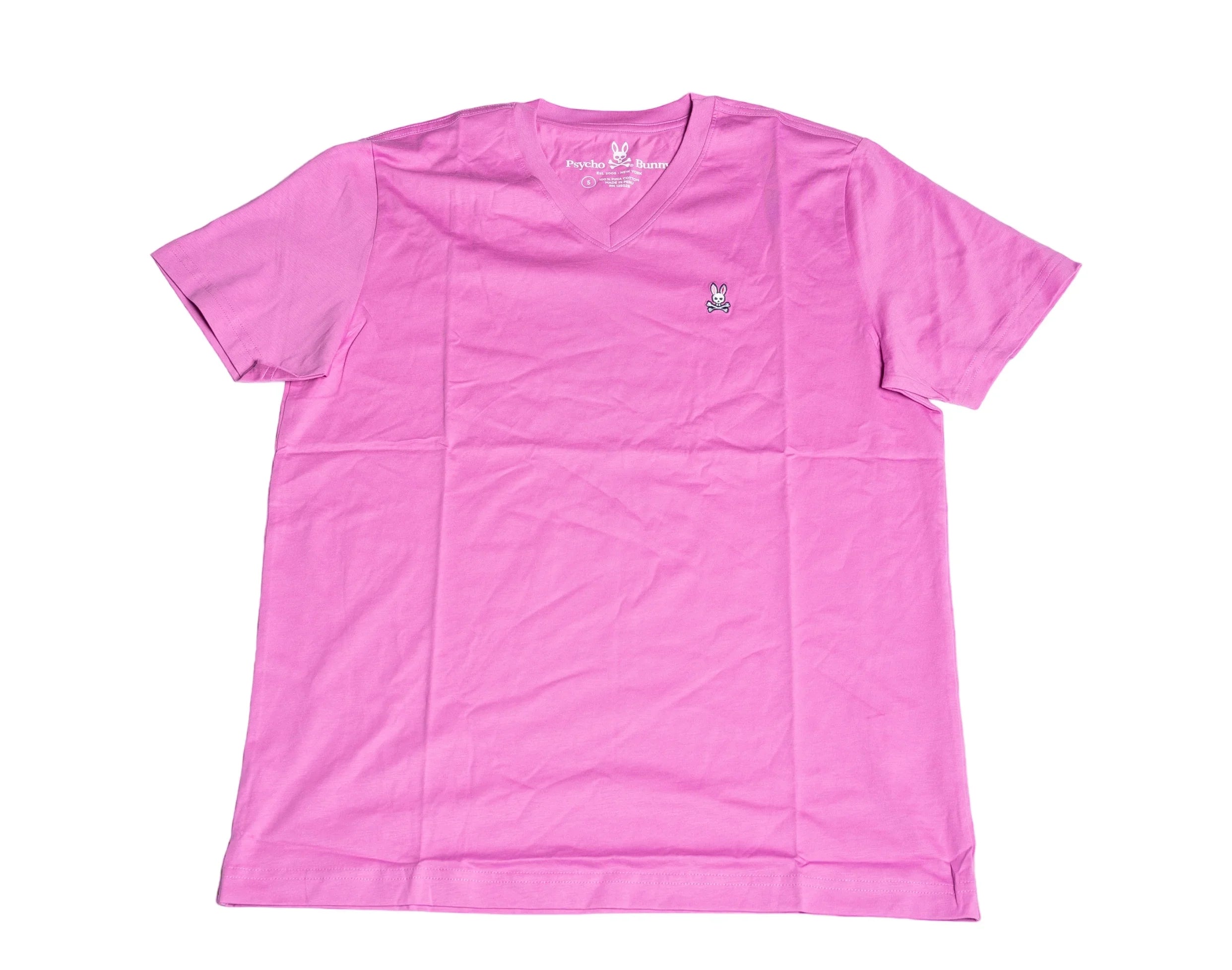 Psycho BunnyPsycho Bunny Classic V-Neck Men's Tee ShirtPlum IceXS