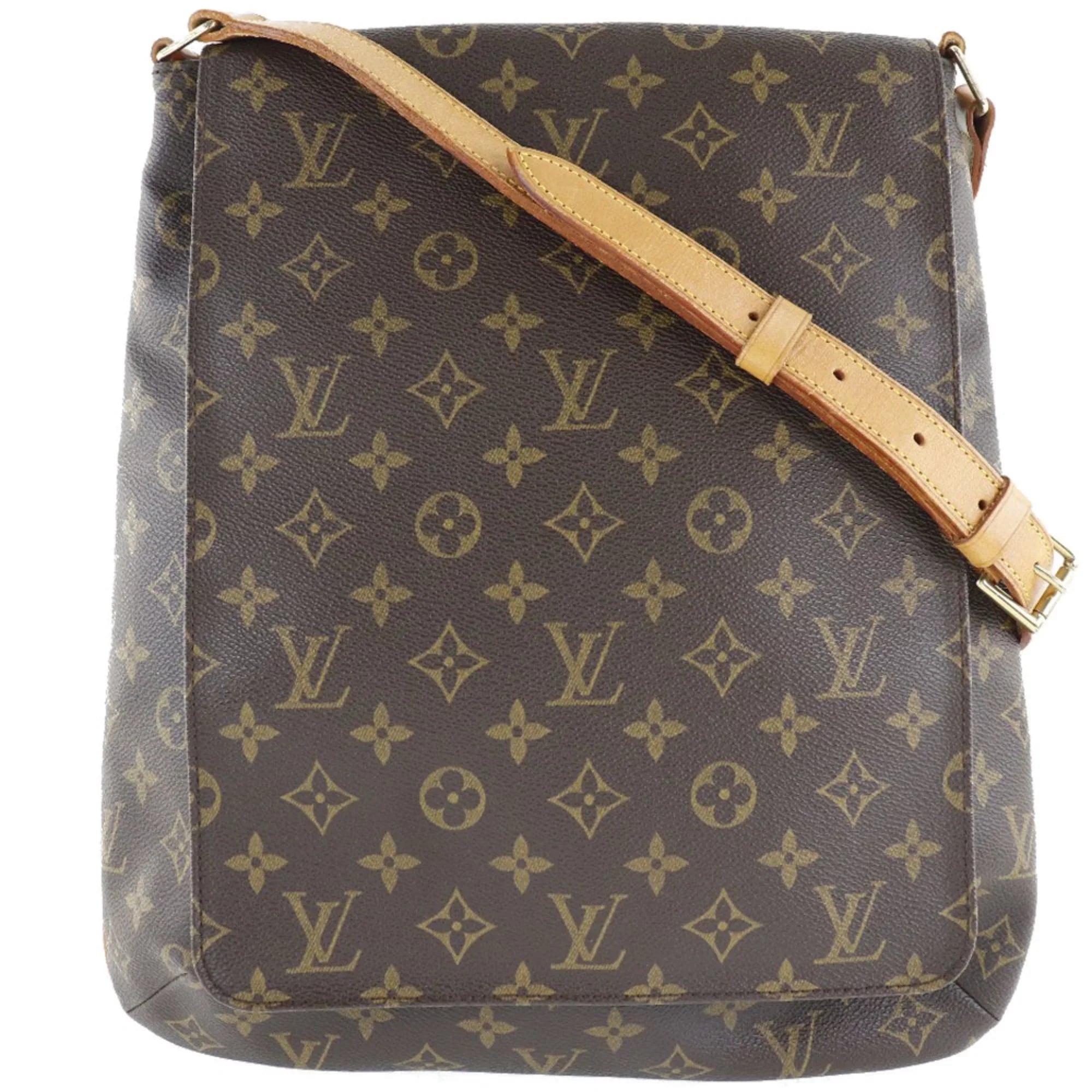 Pre-Owned LOUIS VUITTON Louis Vuitton Musette M51256 Monogram Canvas Brown AS0071 Women's Shoulder Bag (Fair)