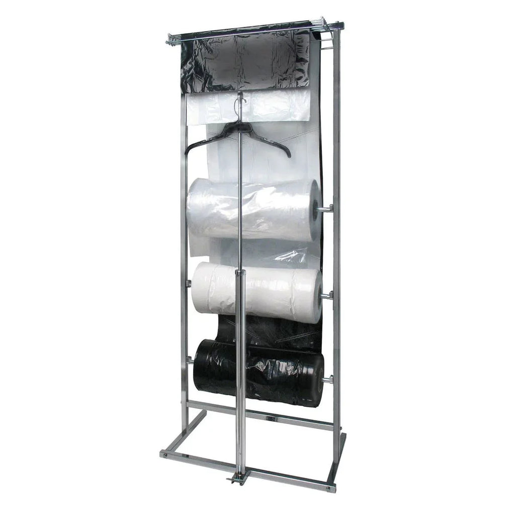 HANCO Plastic super weight garment bags on a roll, 72"H , Black - 249/ROLL