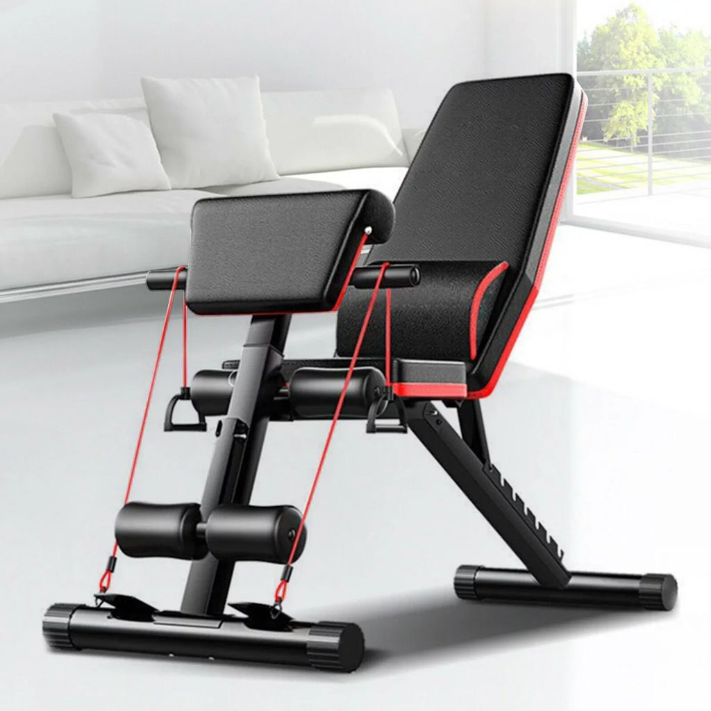 Dumbbell Weight Bench Full Body Workout Adjustable Foldable Incline Decline Gym