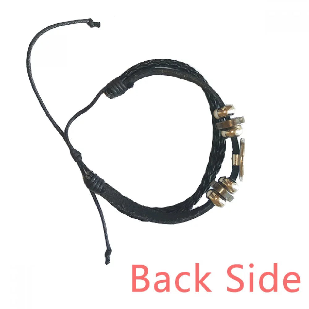 Qoutes Famous People Healing Barricades Aganist Himself Bracelet Braided Leather Woven Rope Wristband