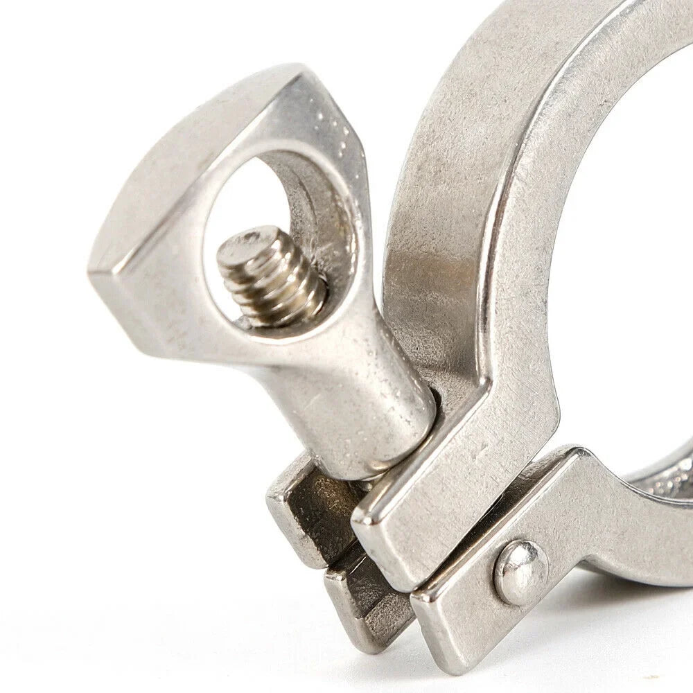 10PCS Stainless Steel Quick-loading Clamp for Machine Tools，Ships, Sewage Treatment Water Oil Gas for Soft or Hard Pipe Links