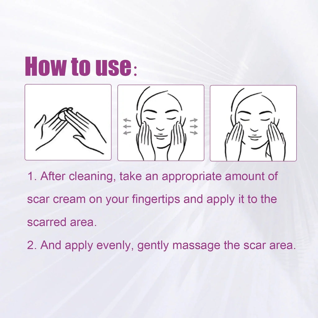 2PCS Scar Removal Cream Scar Repair Cream Scar Removal and Skin Repair 50ml