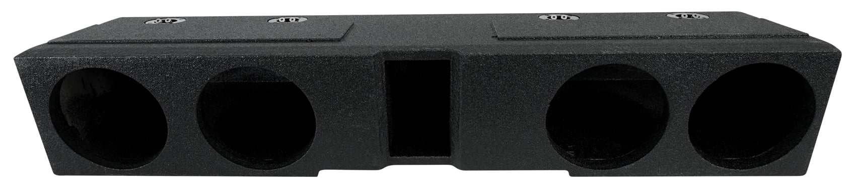 Rockville REC120 Quad 8" Ported Bedlined Sub Box For 2007- CURRENT GM Crew Cab