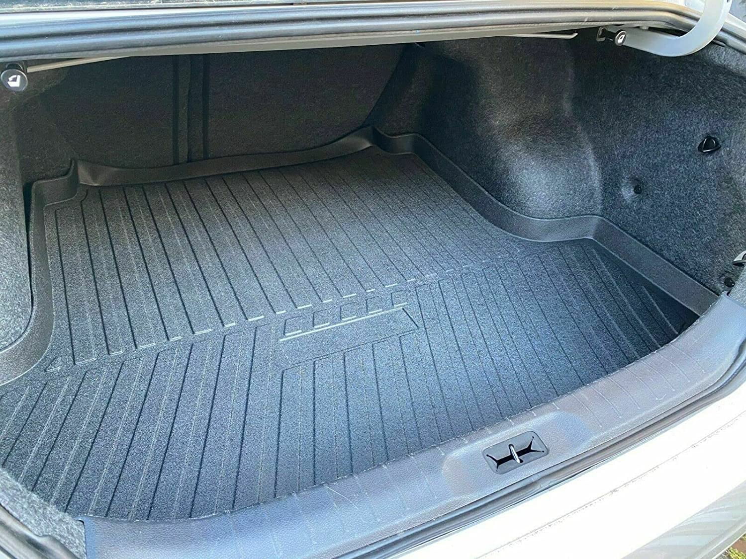 EACCESSORIES EA Cargo Liner – Trunk Mat for Nissan Altima 2013-2023 – Strong Trunk Mats for Cars with Raised Lip – Non-Slip Car Trunk Mat Rubber – Easy to Install – Laser Pre-Cut Design