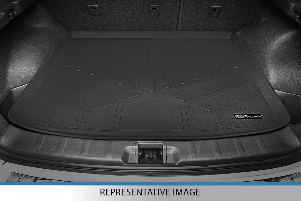 Smartliner SA0315-B0071-D0071 Custom Fit 2 Rows Floor Mats & Cargo Liner Set for 2016-2021 Jeep Grand Cherokee, Black