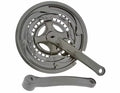 Steel Chainwheel Set 48/38/28T . for bicycles, bikes, for beach cruiser, mountain bike, track, fixies, fixed gear