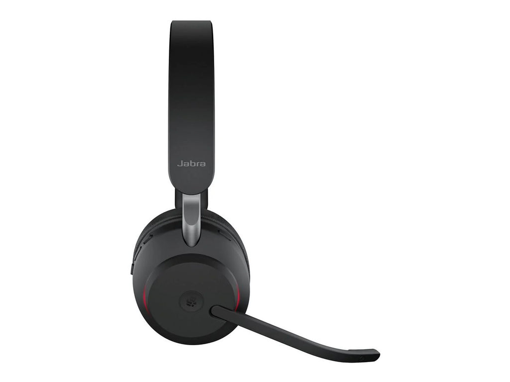Jabra Evolve2 65 - USB-C MS Teams Stereo with Charging Stand USB-C Connector Circumaural Headset - Black