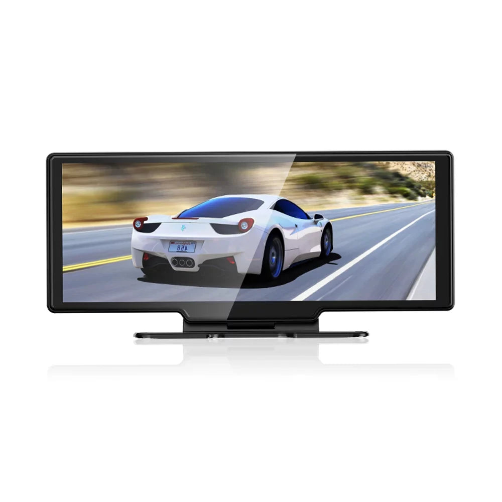 Shinysix 4K DVR Dash Camera Front & Rear Driving Recorder with 10.26 Inch Touchscreen for Carplay Android Auto Built-in WiFi Support G-Sensing Parking Monitor Loop Recording Hands-Free Calling