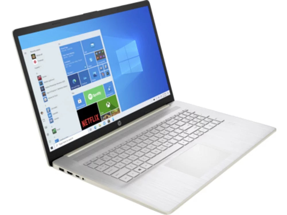 Restored HP 17CN0102DSREF 17.3" 1600x900 HD+ Intel Pentium Gold 7505 DualCore Processor 12GB RAM 256GB SSD Intel UHD Graphics Windows 11 Home Laptop Pale Gold (Refurbished)