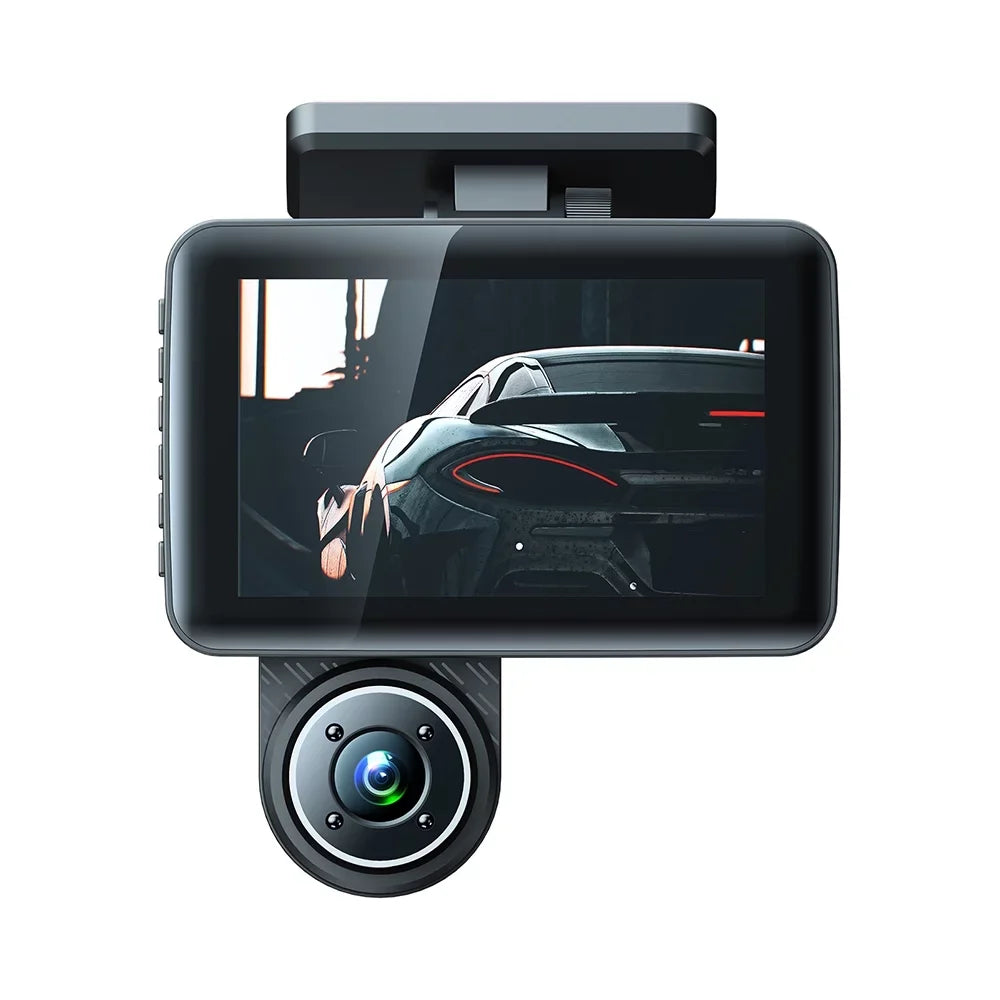 Auto Safety Driving Recorder with Triple Camera Dash Cam, Night Vision & Motion Detection