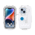 PULUZ 40M131ft Waterproof Phone Case Diving Case Smartphone Underwater Housing Protective Case with Red Filter Neck Strap Cleaning Cloth Replacement for 14/ 14 Pro/ 13/ 13 Pro/ 12/ 12 P