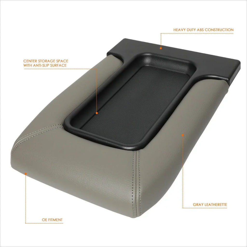 Teledu Gray OE Center Console Lid Repair Kit Arm Rest Protection For Cadillac Chevrolet GMC