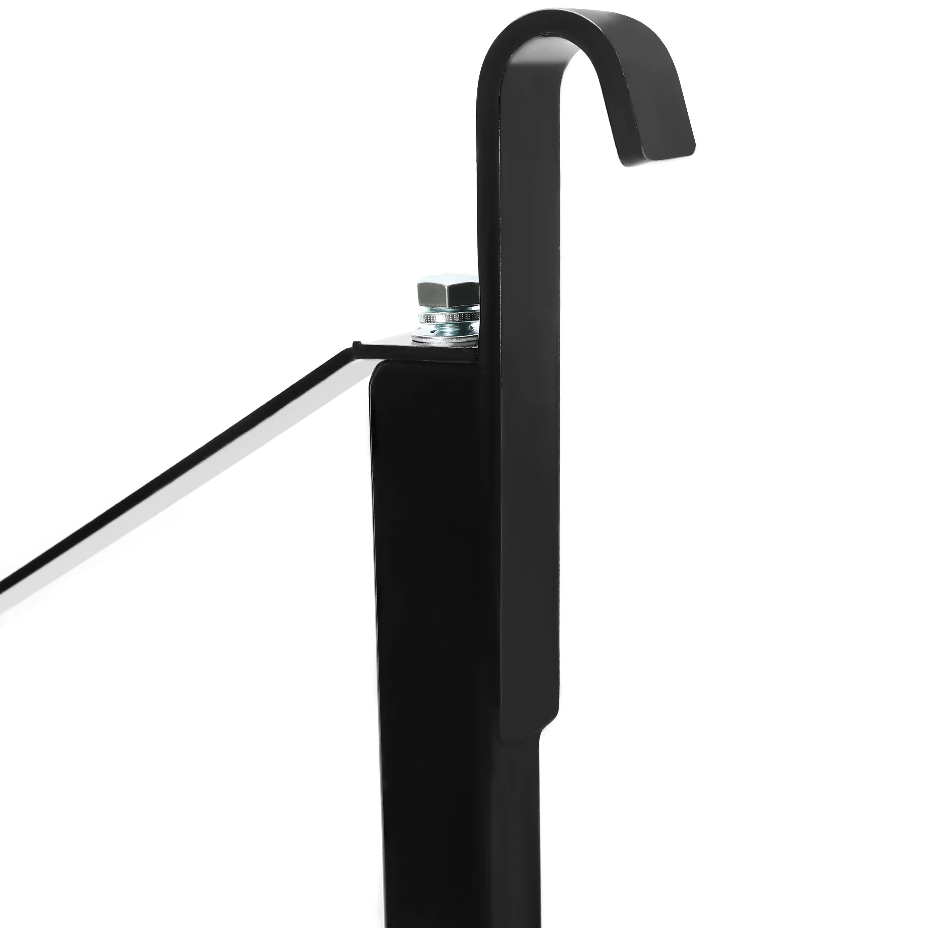 HECASA Cargo Shipping Container Shelving Brackets Black Powder Coated Steel Shelf Brackets for Heavy Duty Trailer Containers