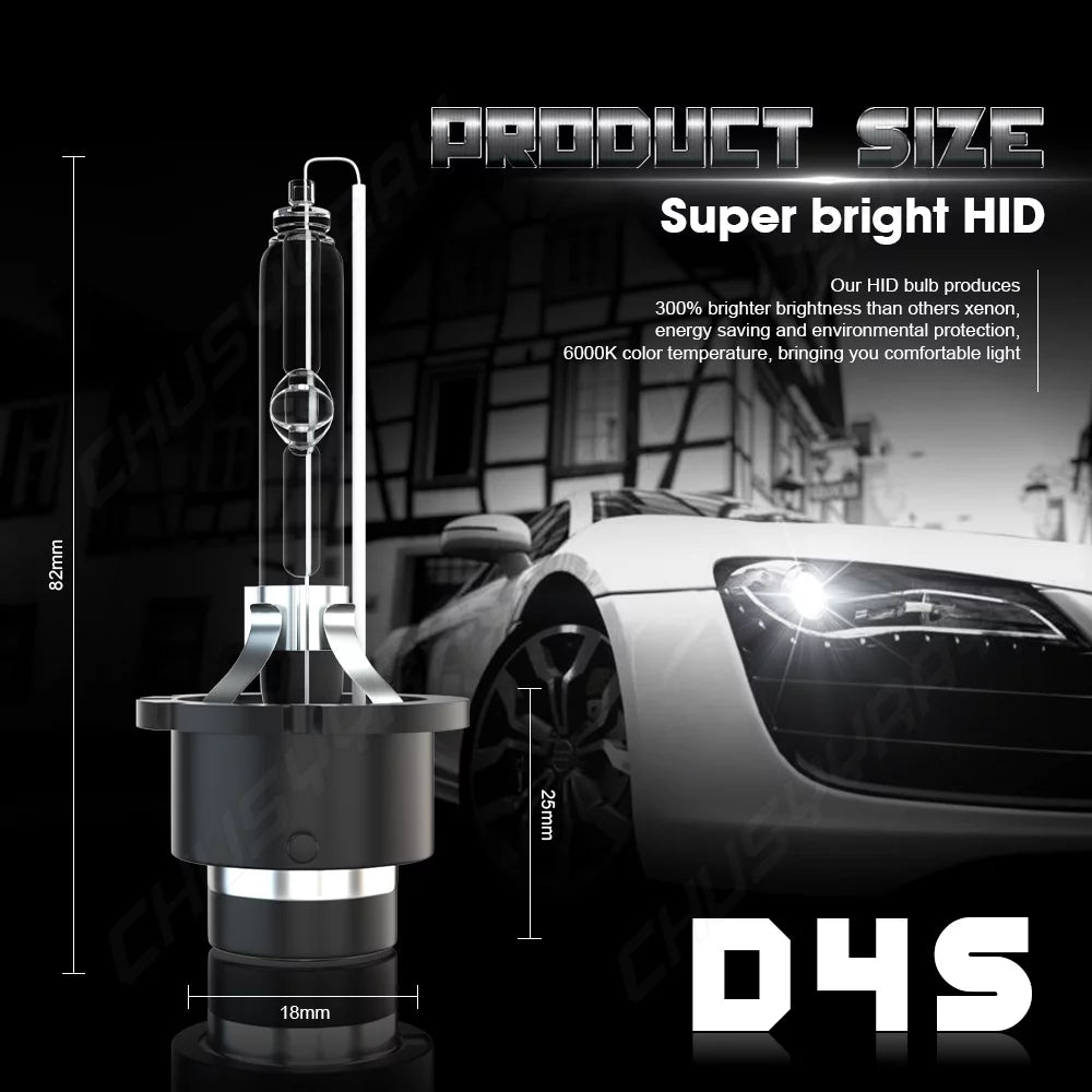 9005 D4S LED Headlight Bulbs 9005/HB3 High Beam D4S HID Low Beam Fog Light Combo 6Pcs
