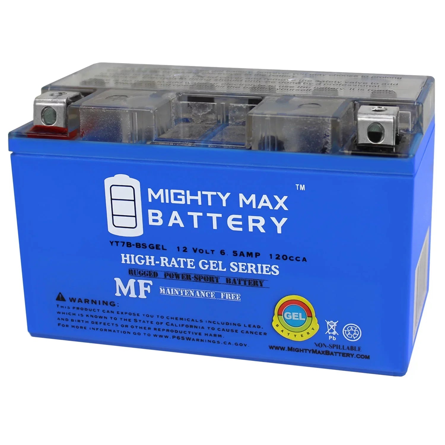 YT7B-BS GEL 12V 6.5AH Replacement Battery for Weize YT7B-BS Motorcycle