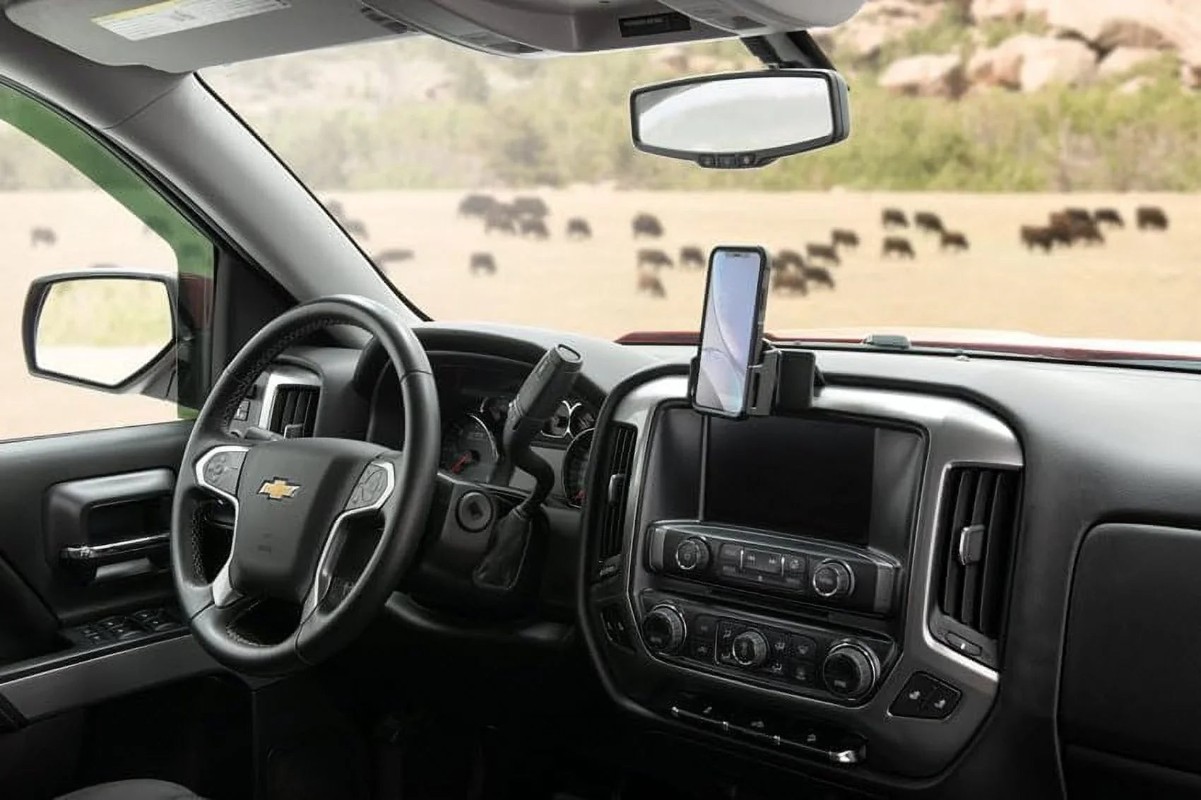 Scosche PC241503 ProClip Center Dash Mount Matching with 2014-2018 Chevy Silverado 2500/3500 Series Trucks (Mounting Base Only)