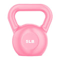Buumin PE Kettlebell Weight for Men Women for Exercises Strength Training Functional Fitness Plyometrics Pink 5LB