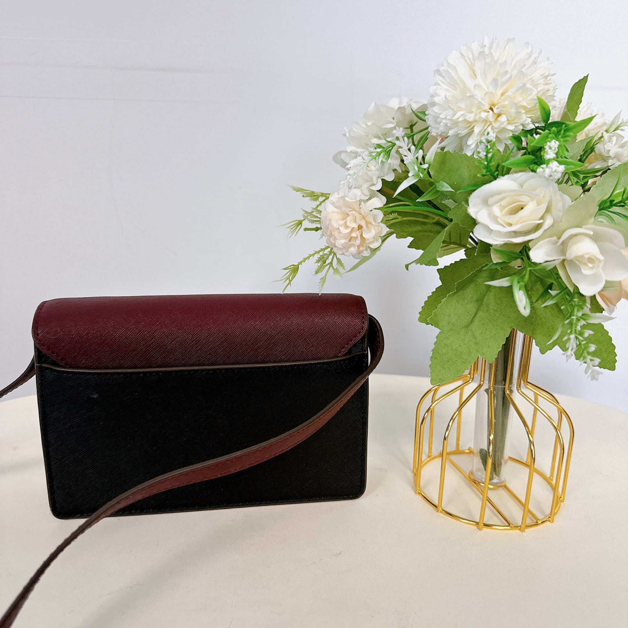Tory Burch 84744 0821 Emerson Mini Shoulder Bag In Claret Black