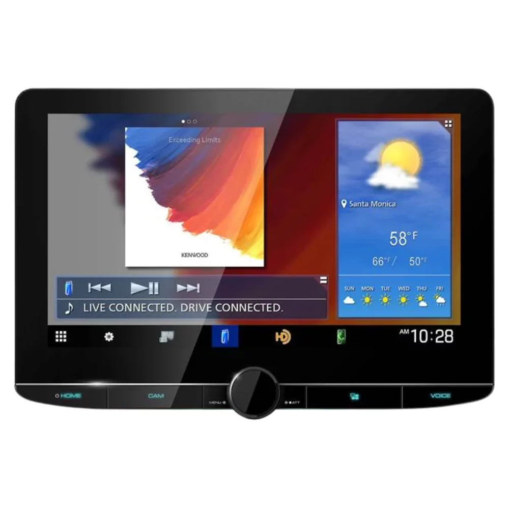 New Kenwood DMX1057XR 10.1" Multimedia Receiver & DRV-N520 Full HD Dashboard Camera