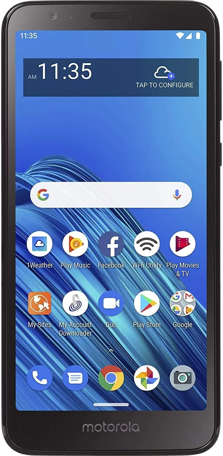 Motorola TracFone Moto E6 4G LTE Prepaid Smartphone Locked Black 32GB