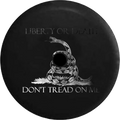 2018 2019 Wrangler JL Backup Camera Liberty or Death Don't Tread on Me Snake Dark Smoke Spare Tire Wrap for Jeep RV 32 Inch