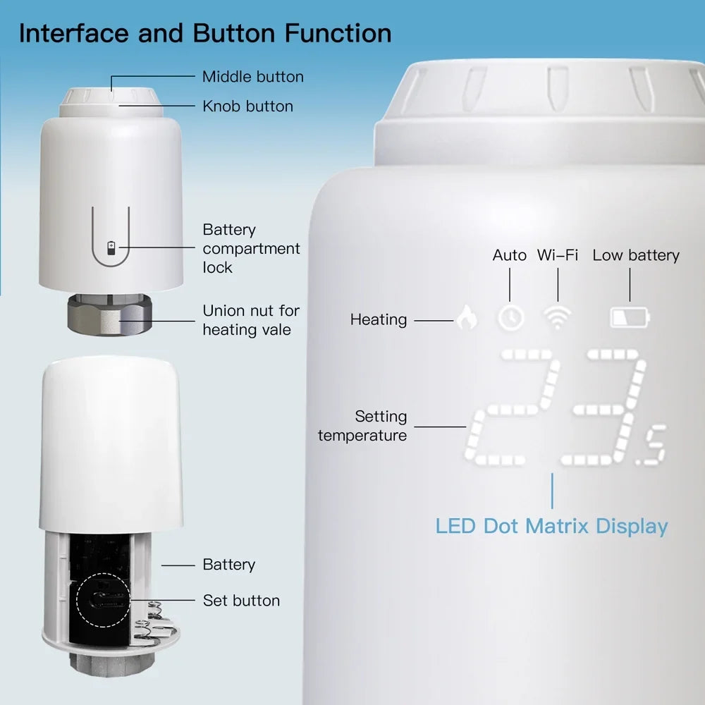 Thermostat,Temperature Fitting Wifi Valves Matching With Dazzduo Temperature Temperature Valves App Dsfen Pristin App Buzhi Dazzduo Buzhi Valves Matching App