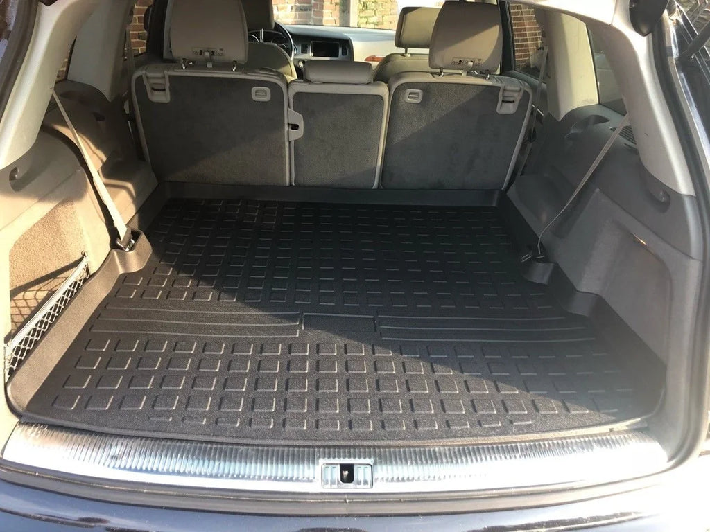Laser measured custom fit Trunk Cargo Rubber Tray Liner for Audi Q7 2007-2015
