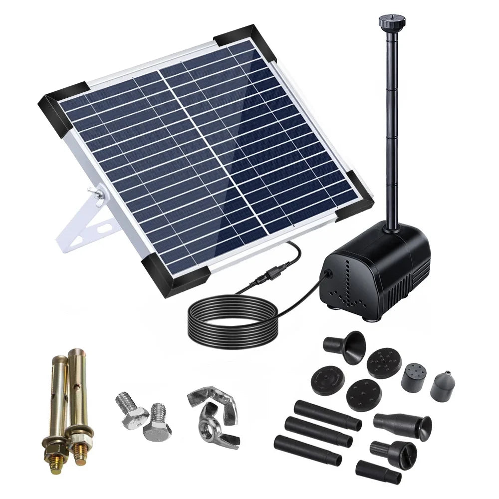 High Solar Water Pump Garden Fountain, Eco friendly and Efficient Decor