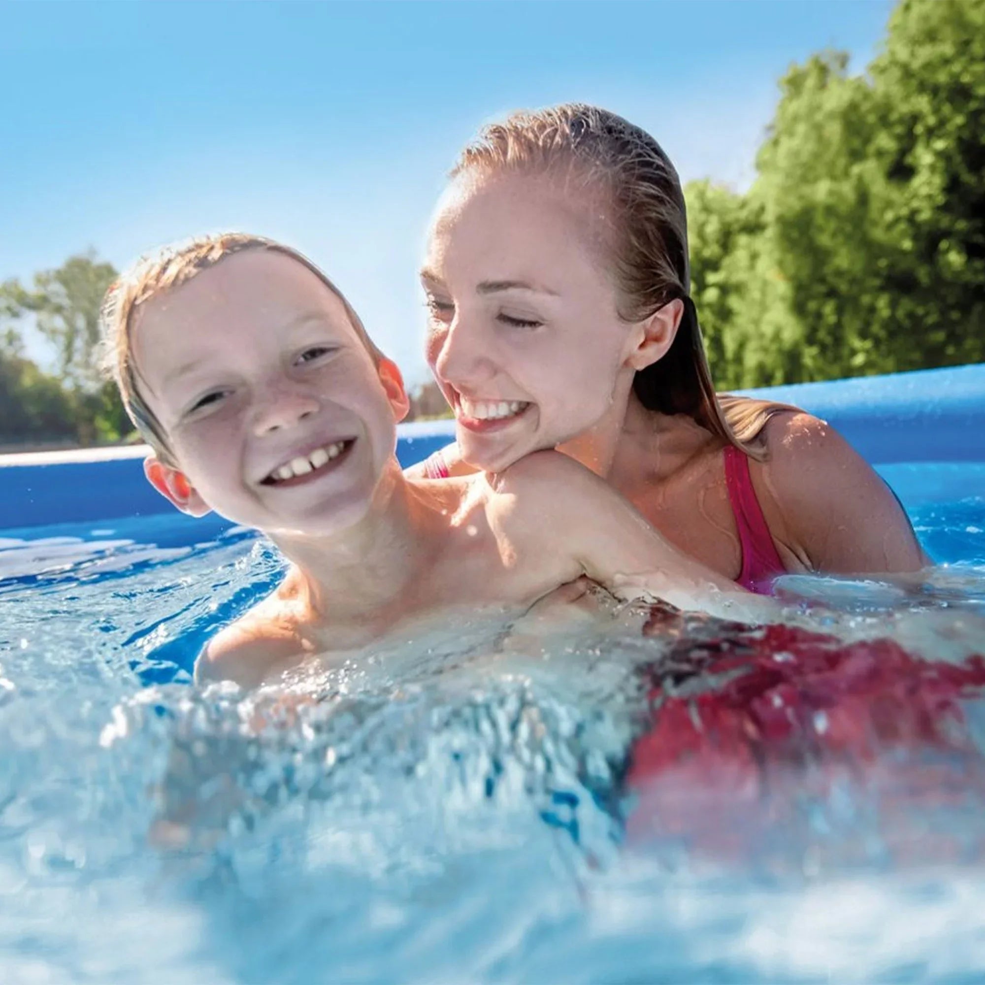 Intex 18' x 48" Inflatable Outdoor Pool Set with Filter Cartridges (6 Pack)