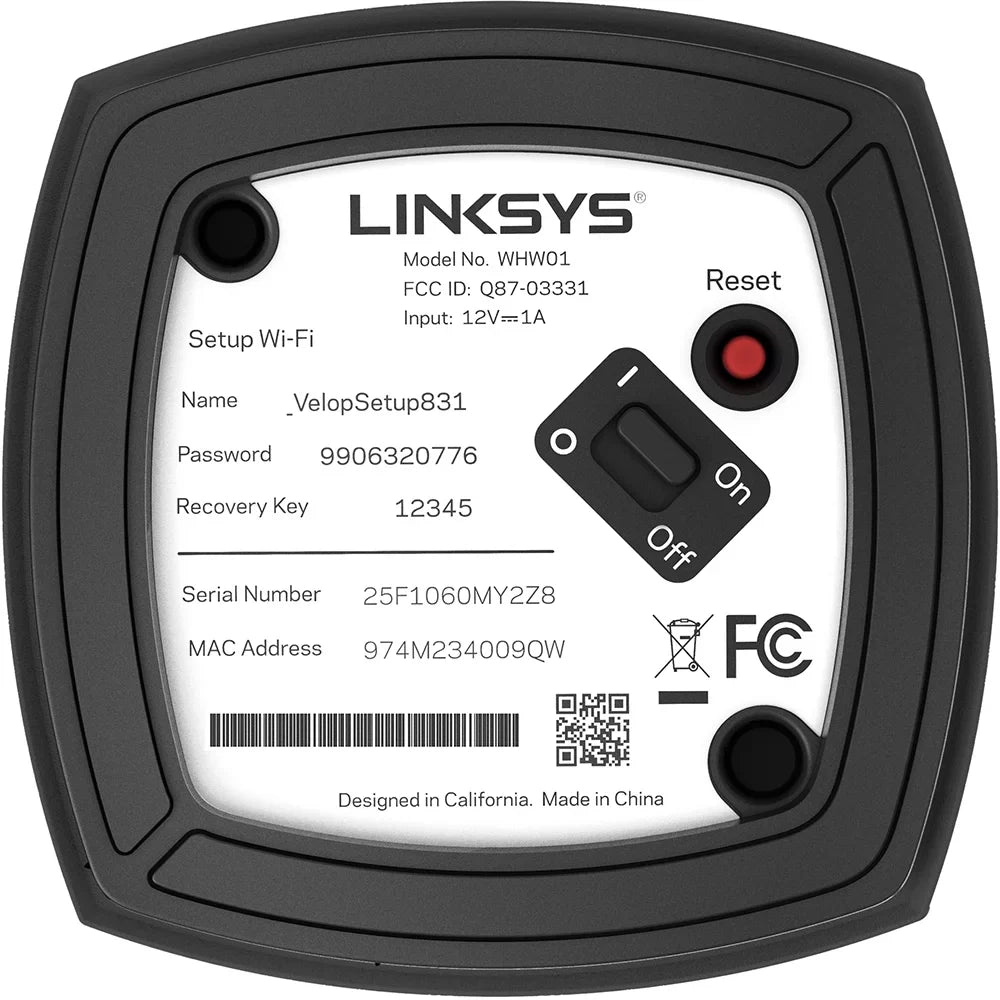 Linksys Velop Dual Band AC1200 Mesh Wi-Fi System 1 Pack Expandable Protection Up to 1.500 Sq Ft Router Replacement