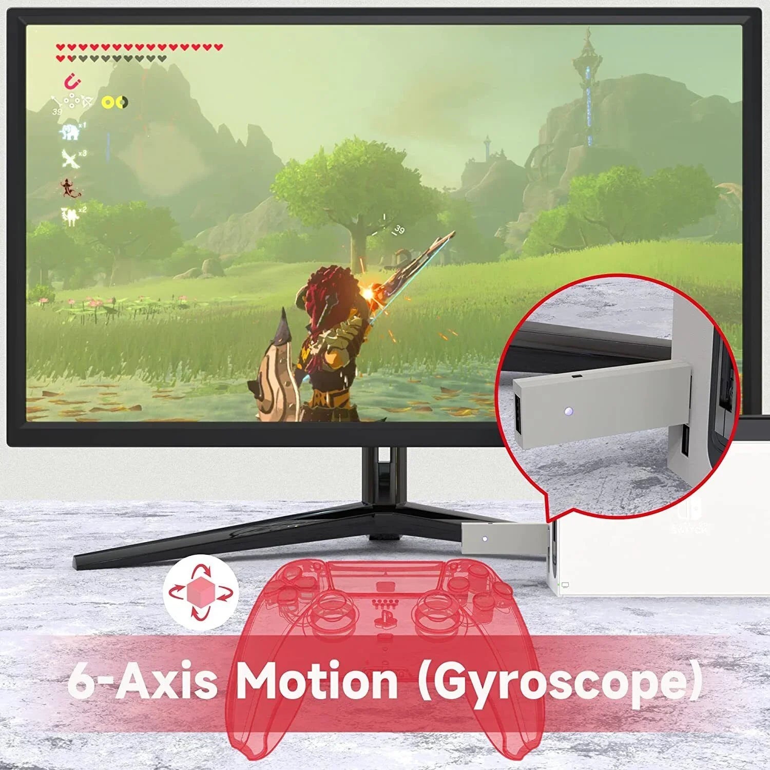 Magic NS Wireless Bluetooth Controller Adapter for Switch, PS5, Xbox